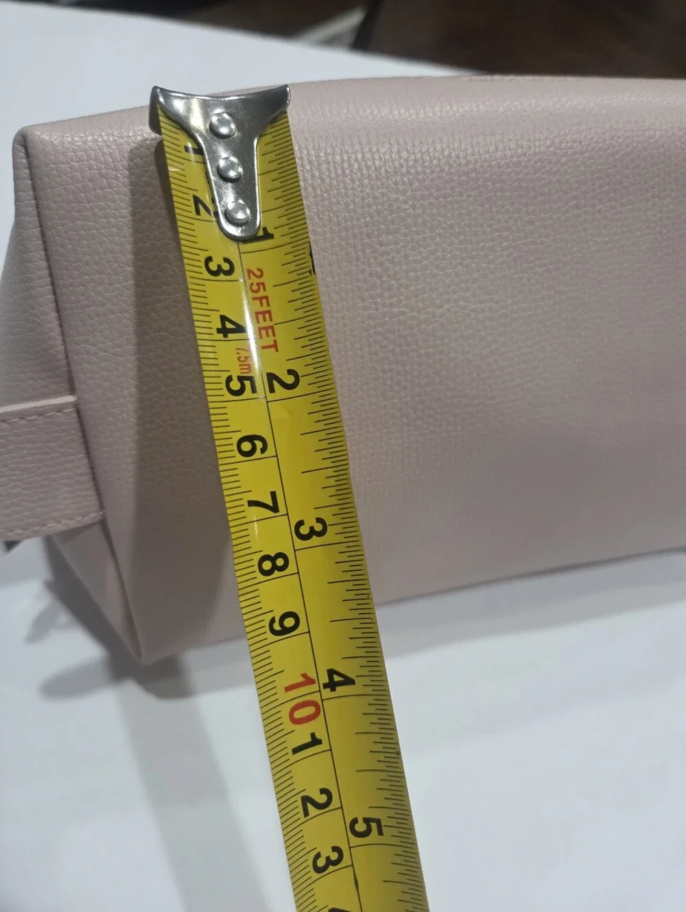 La Prairie Pink Leather Cosmetic Pouch